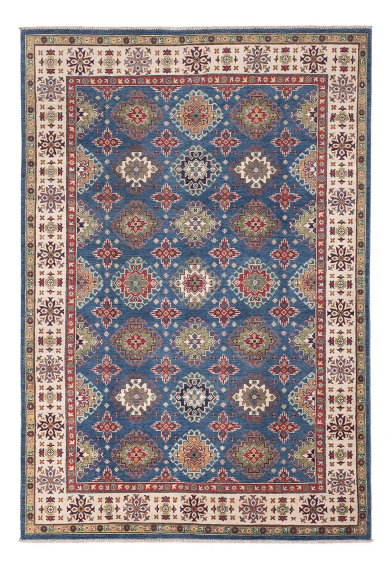 Kazak Teppich 204x298cm - Orientteppich - blau