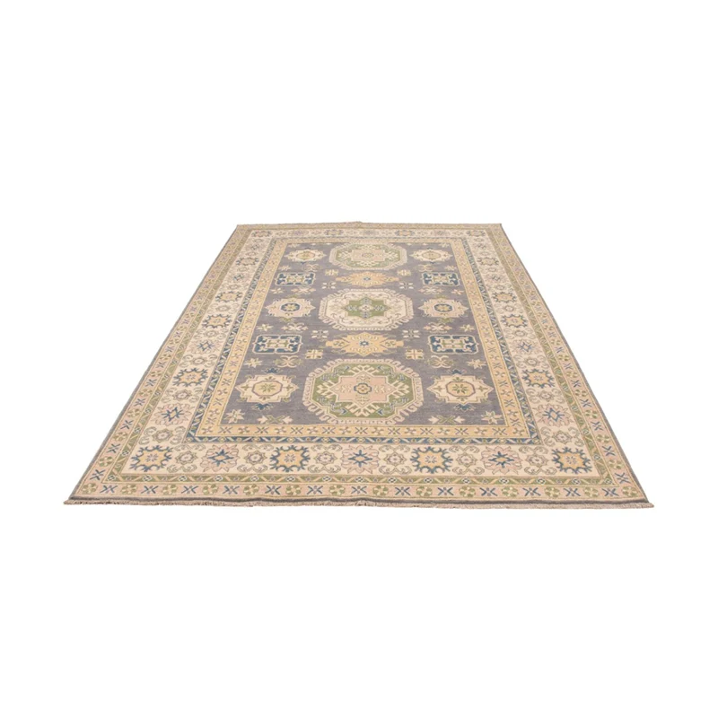 Kazak Teppich 201x299cm - Orientteppich - seeblau