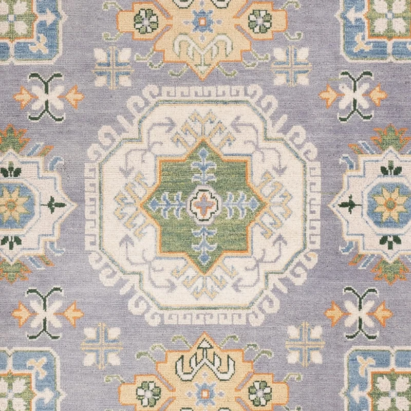 Kazak Teppich 203x299cm - Orientteppich - seeblau