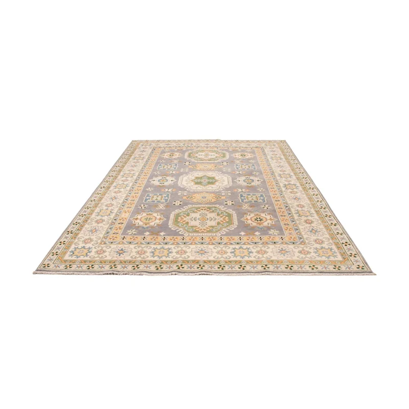 Kazak Teppich 203x299cm - Orientteppich - seeblau