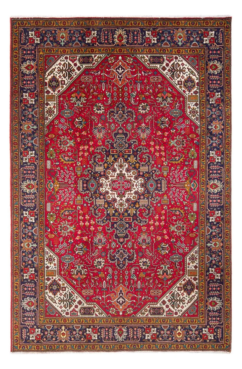 Keshan Teppich 202x294cm - Perserteppich - rot