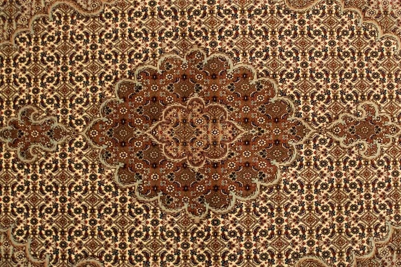 Täbriz - 50 Raj Teppich 103x160cm - Perserteppich - beige