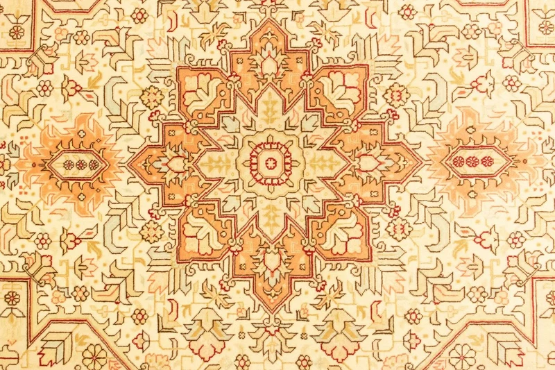 Täbriz - 50 Raj Teppich 103x160cm - Perserteppich - beige