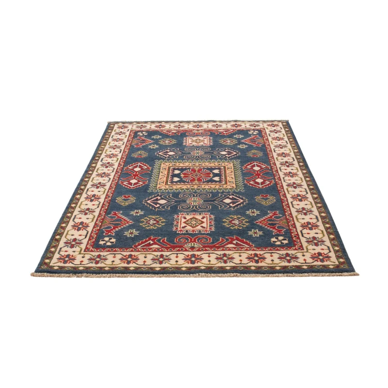 Kazak Teppich 122x188cm - Orientteppich - blau