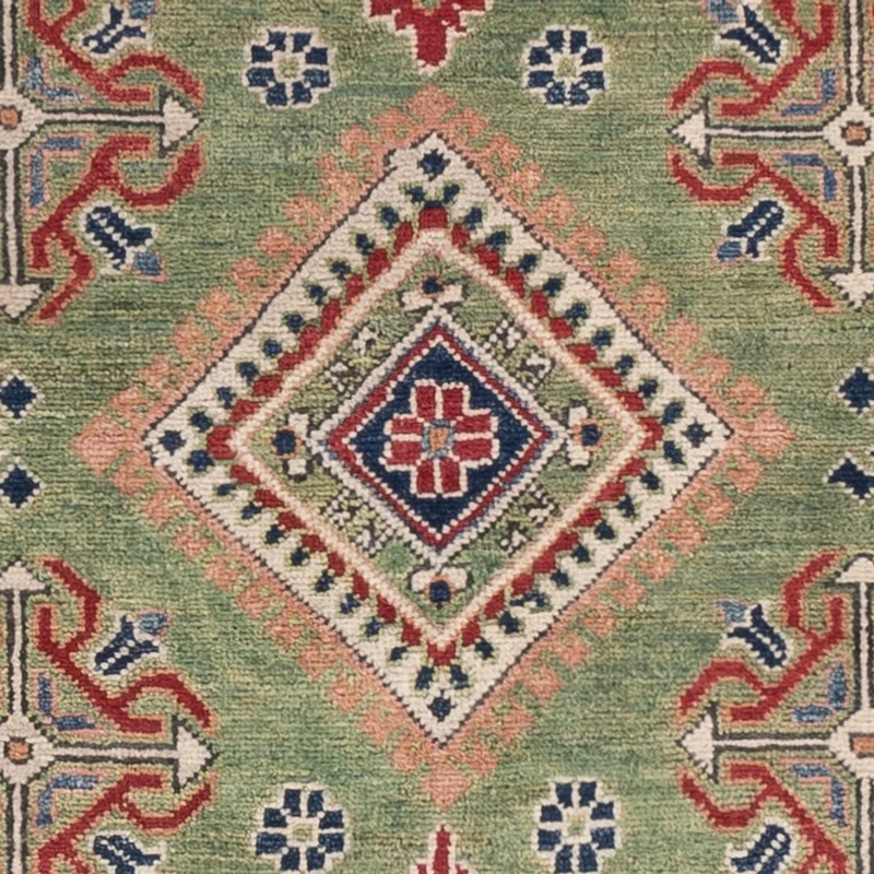 Kazak Teppich 123x182cm - Orientteppich - grün