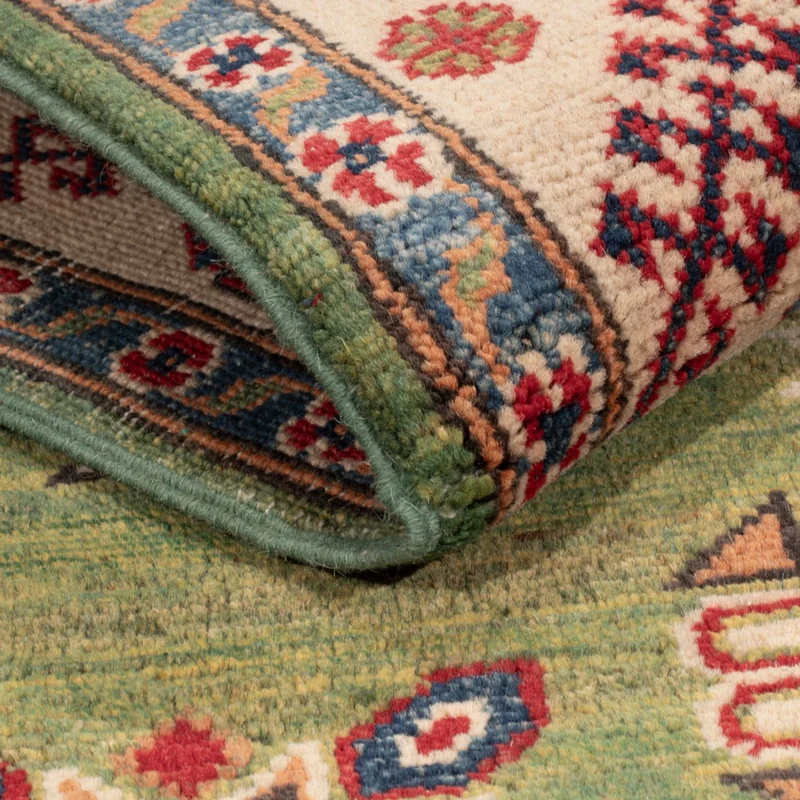 Kazak Teppich 123x182cm - Orientteppich - grün