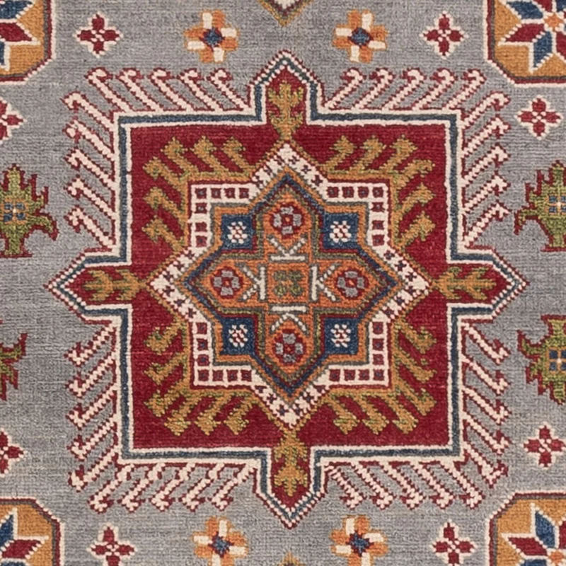 Kazak Teppich 122x181cm - Orientteppich - hellblau