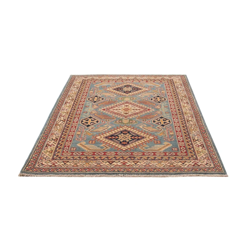 Kazak Teppich 120x185cm - Orientteppich - hellblau