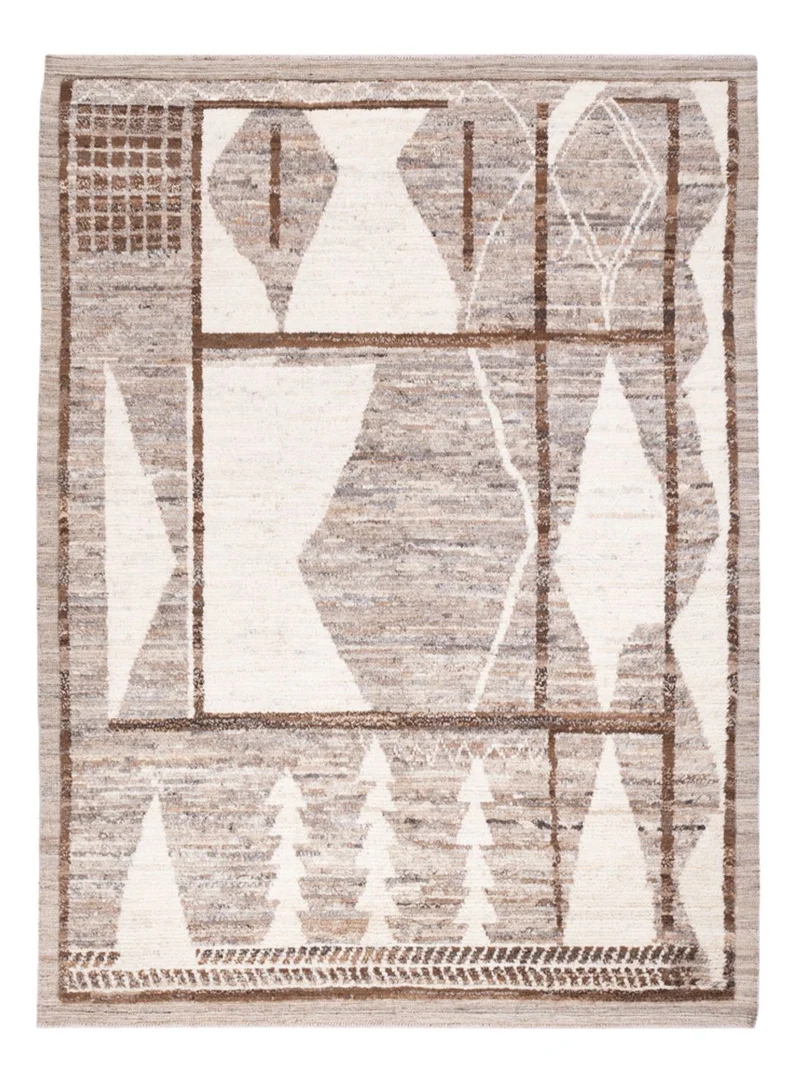 Berber Teppich 183x247cm - Wollteppich - mehrfarbig