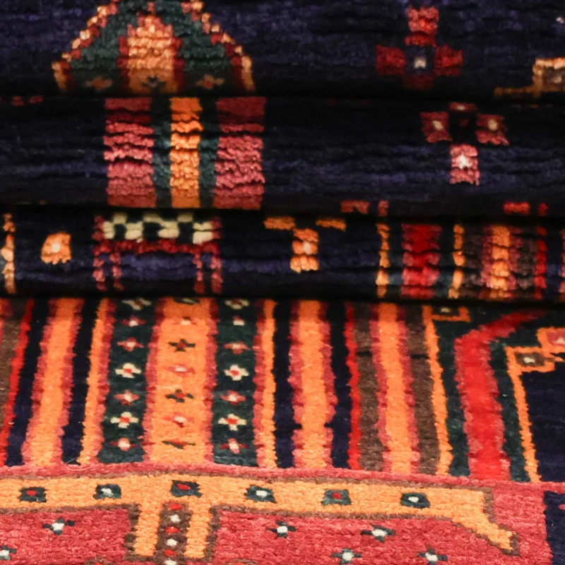 Belutsch Teppich 128x251cm - Orientteppich - dunkelrot