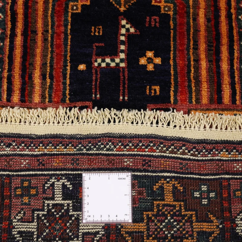Belutsch Teppich 128x251cm - Orientteppich - dunkelrot