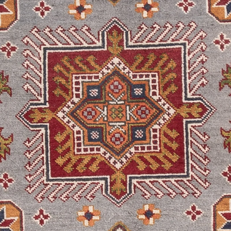 Kazak Teppich 123x181cm - Orientteppich - hellblau