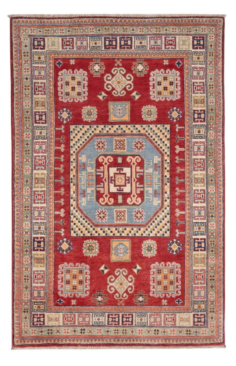 Kazak Teppich 118x188cm - Orientteppich - rot