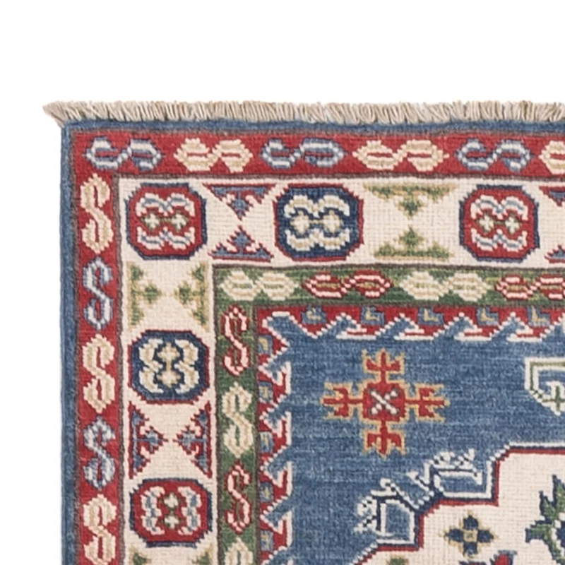Kazak Teppich 80x281cm - Orientteppich - blau