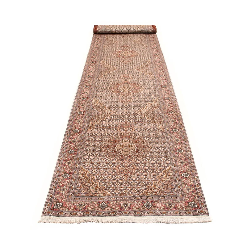 Täbriz - 50 Raj Teppich 78x407cm - Perserteppich - beige