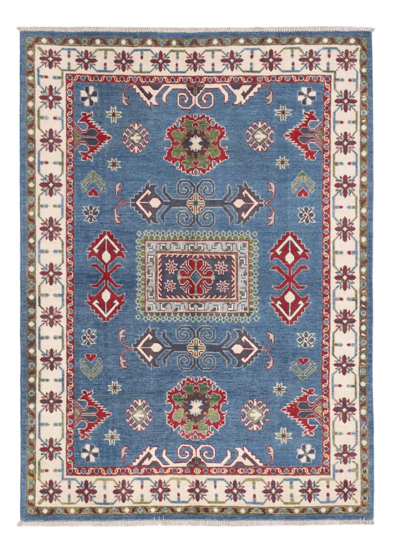 Kazak Teppich 147x207cm - Orientteppich - blau