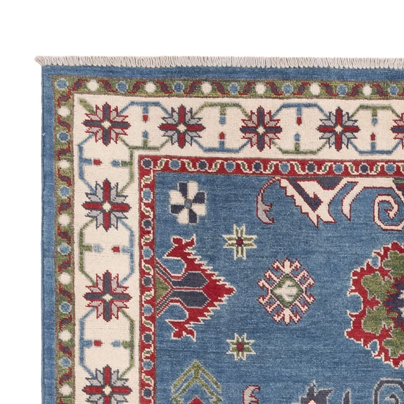 Kazak Teppich 147x207cm - Orientteppich - blau