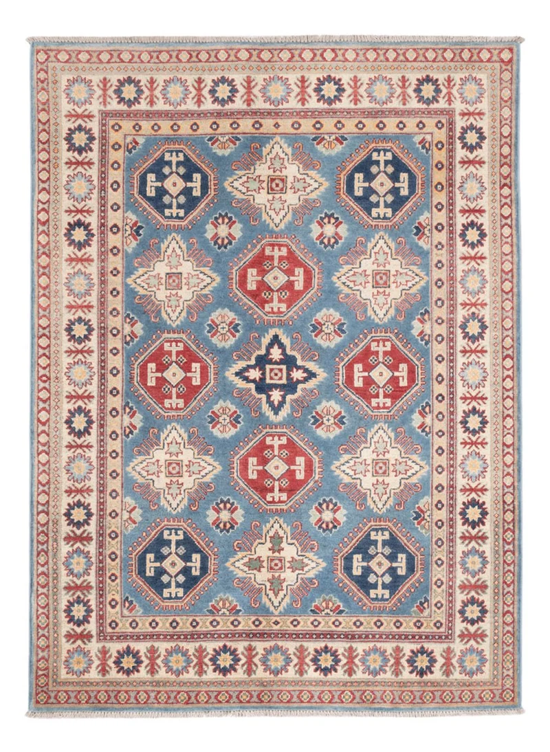 Kazak Teppich 148x203cm - Orientteppich - blau