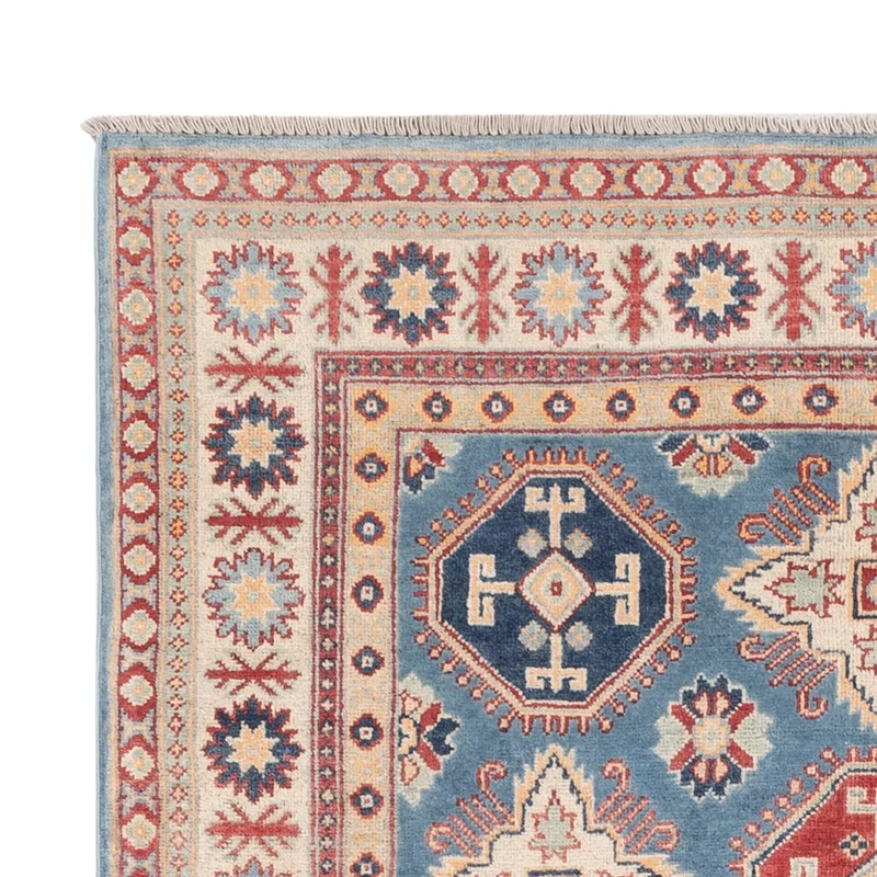 Kazak Teppich 148x203cm - Orientteppich - blau