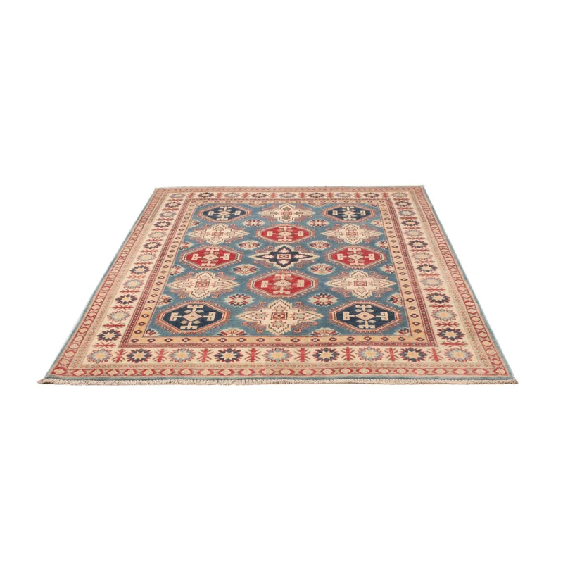 Kazak Teppich 148x203cm - Orientteppich - blau