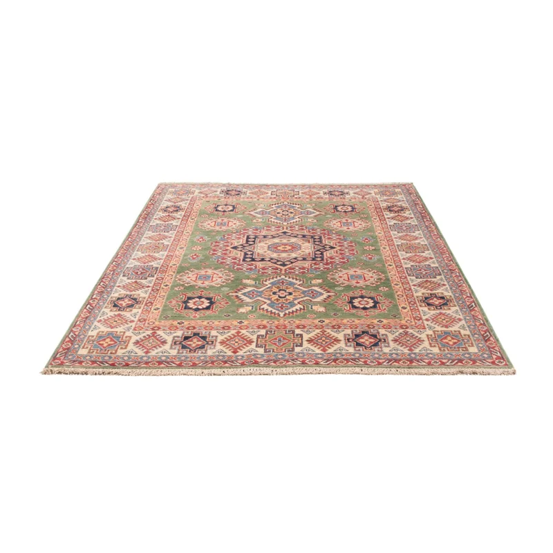 Kazak Teppich 150x202cm - Orientteppich - grün