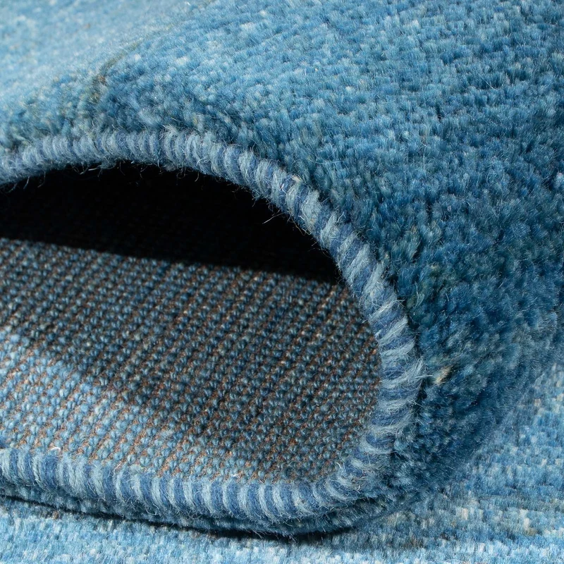 Gabbeh Persisch Teppich 170x239cm - Perserteppich Wollteppich - blau