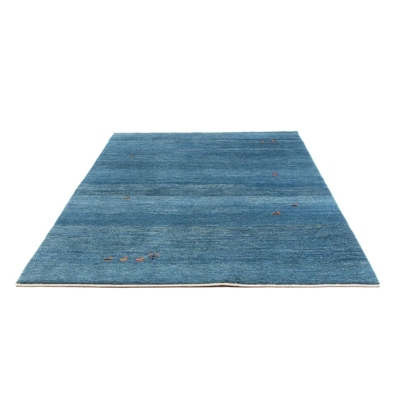 Gabbeh Persisch Teppich 170x239cm - Perserteppich Wollteppich - blau