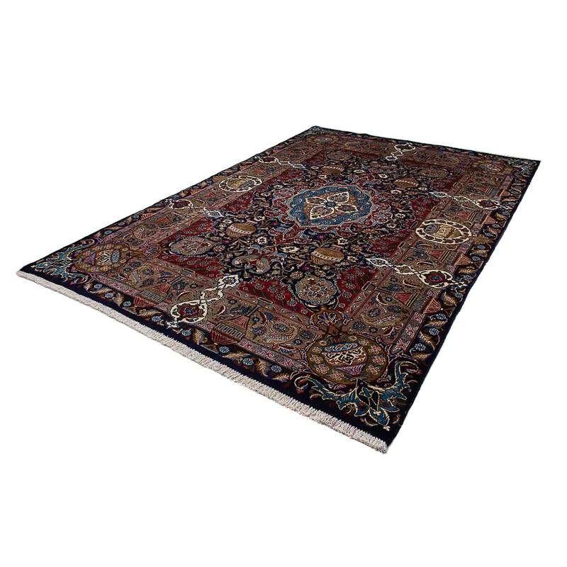 Kaschmar Teppich 200x292cm - Perserteppich - dunkelblau