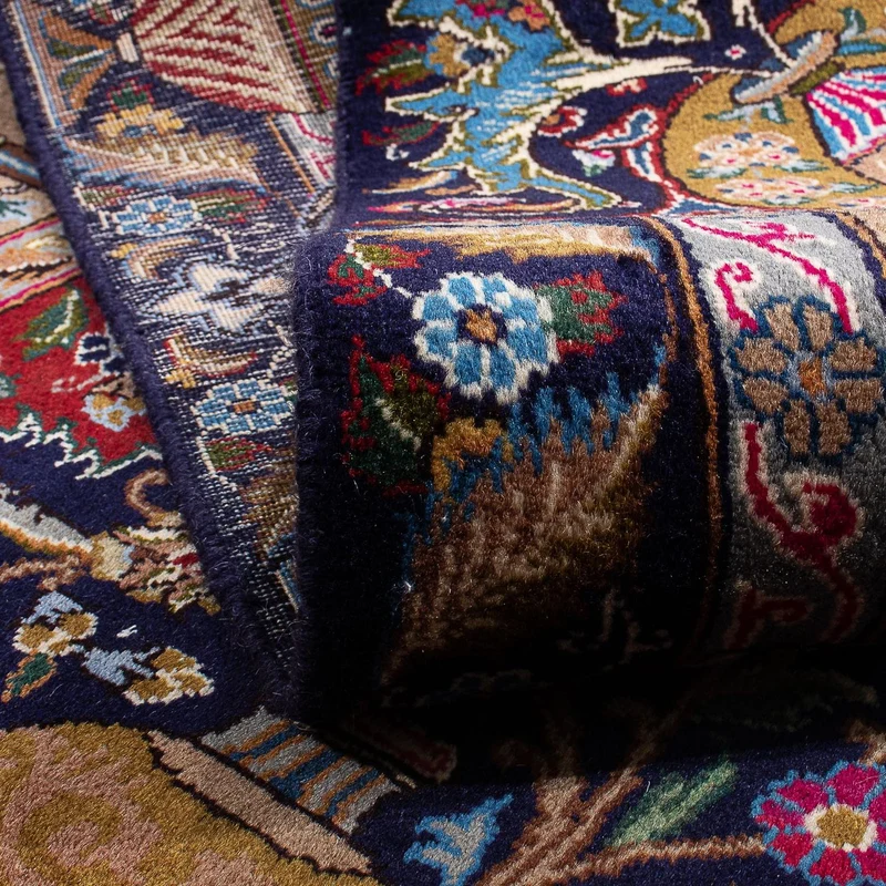 Kaschmar Teppich 200x292cm - Perserteppich - dunkelblau
