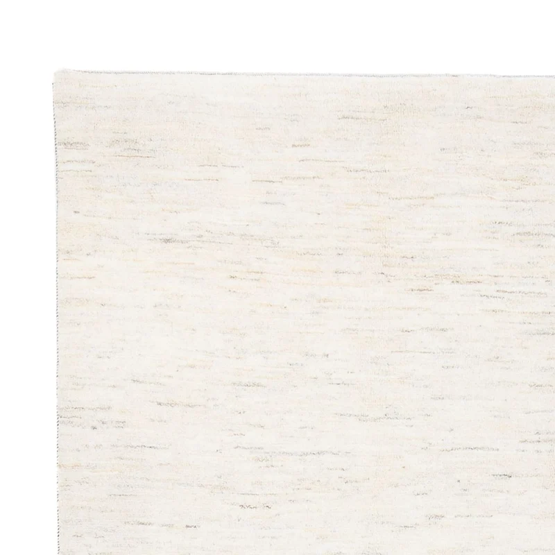 Gabbeh Persisch Teppich 198x295cm - Perserteppich Wollteppich - weiß