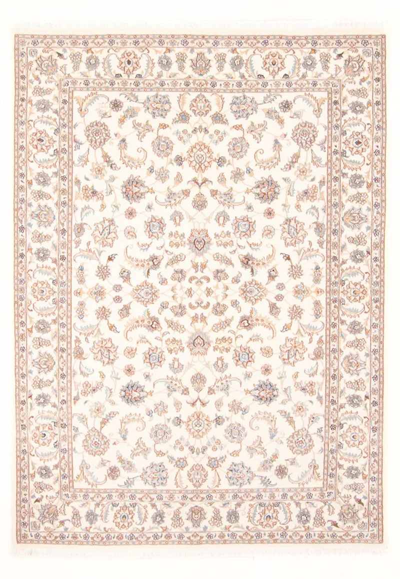 Täbriz - 50 Raj Teppich 150x213cm - Perserteppich - creme