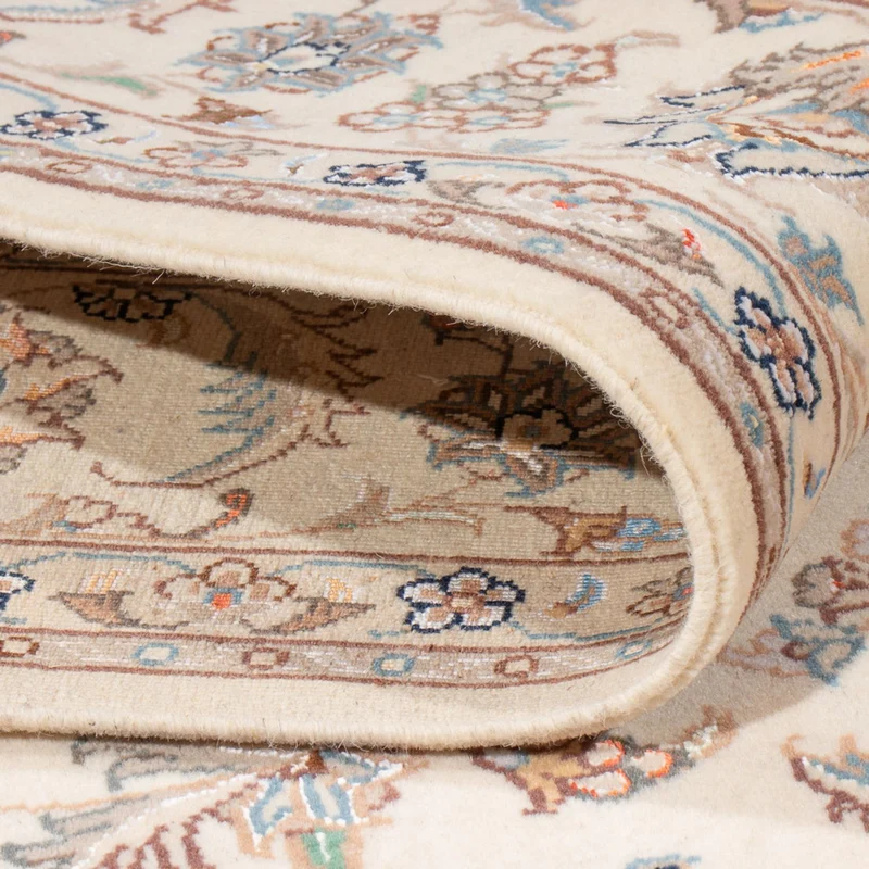 Täbriz - 50 Raj Teppich 150x213cm - Perserteppich - creme