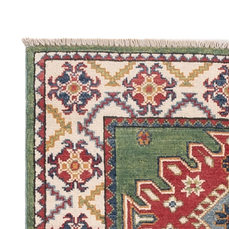 Kazak Teppich 83x192cm - Orientteppich - grün