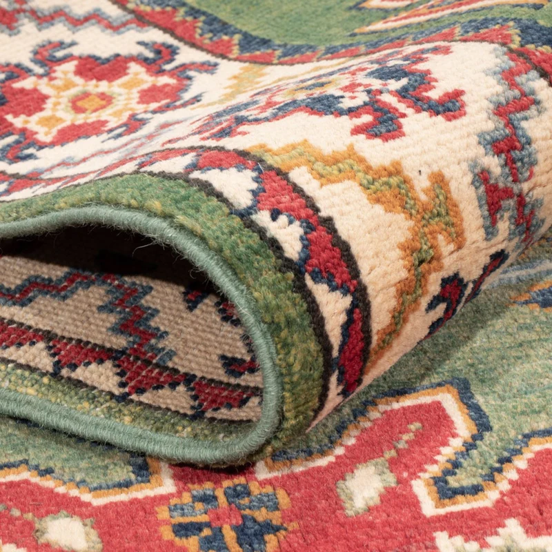 Kazak Teppich 83x192cm - Orientteppich - grün