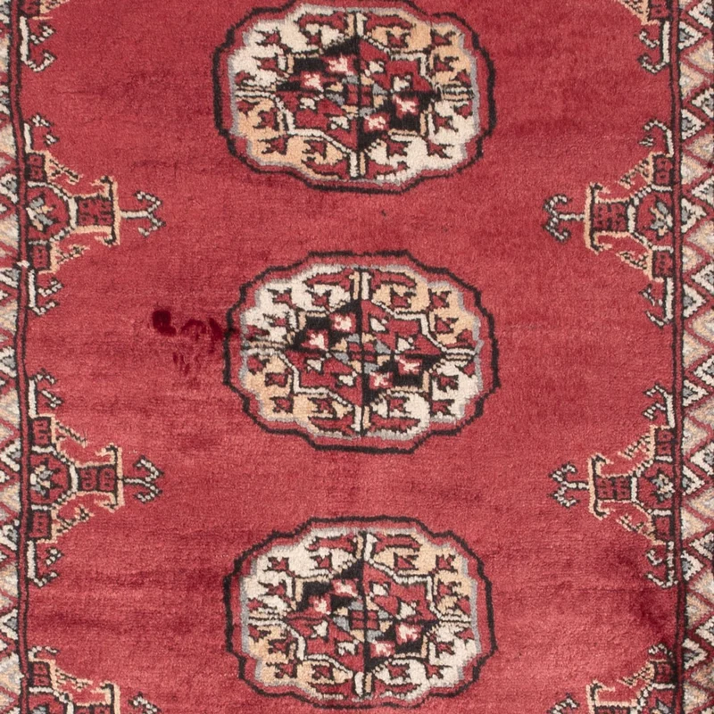 Pakistan Teppich 89x146cm - Orientteppich - rot