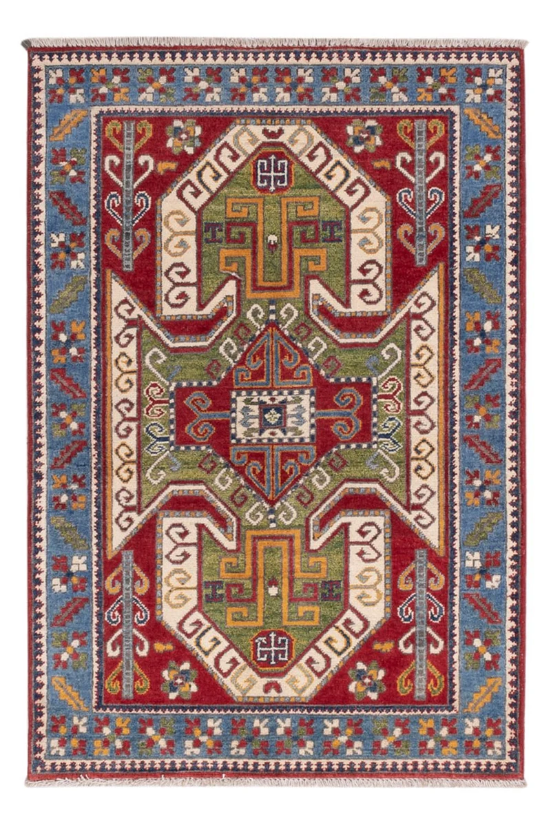 Kazak Teppich 100x146cm - Orientteppich - mehrfarbig