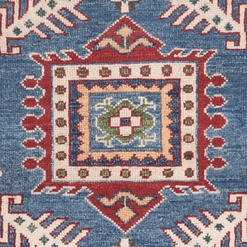Kazak Teppich 102x145cm - Orientteppich - blau