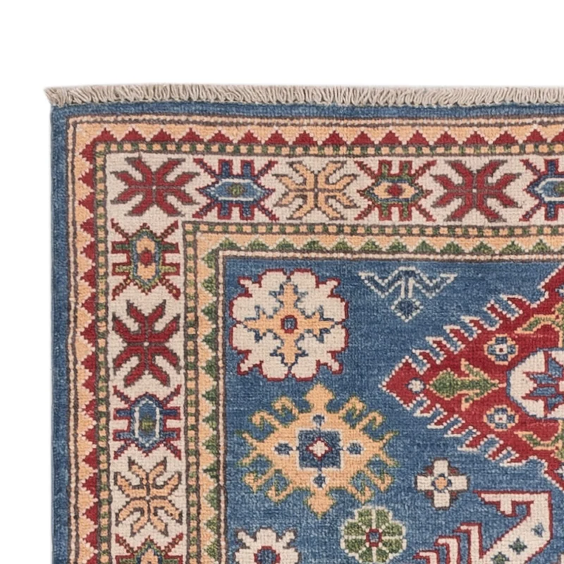 Kazak Teppich 102x145cm - Orientteppich - blau