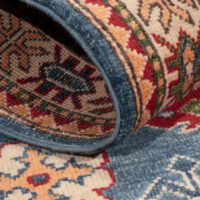 Kazak Teppich 102x145cm - Orientteppich - blau