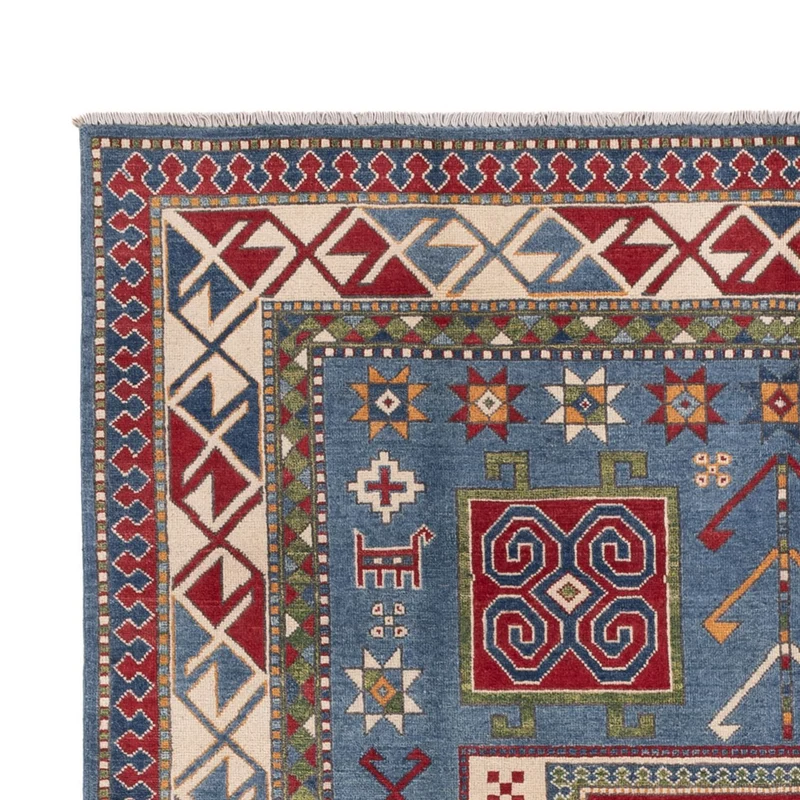 Kazak Teppich 197x302cm - Orientteppich - blau
