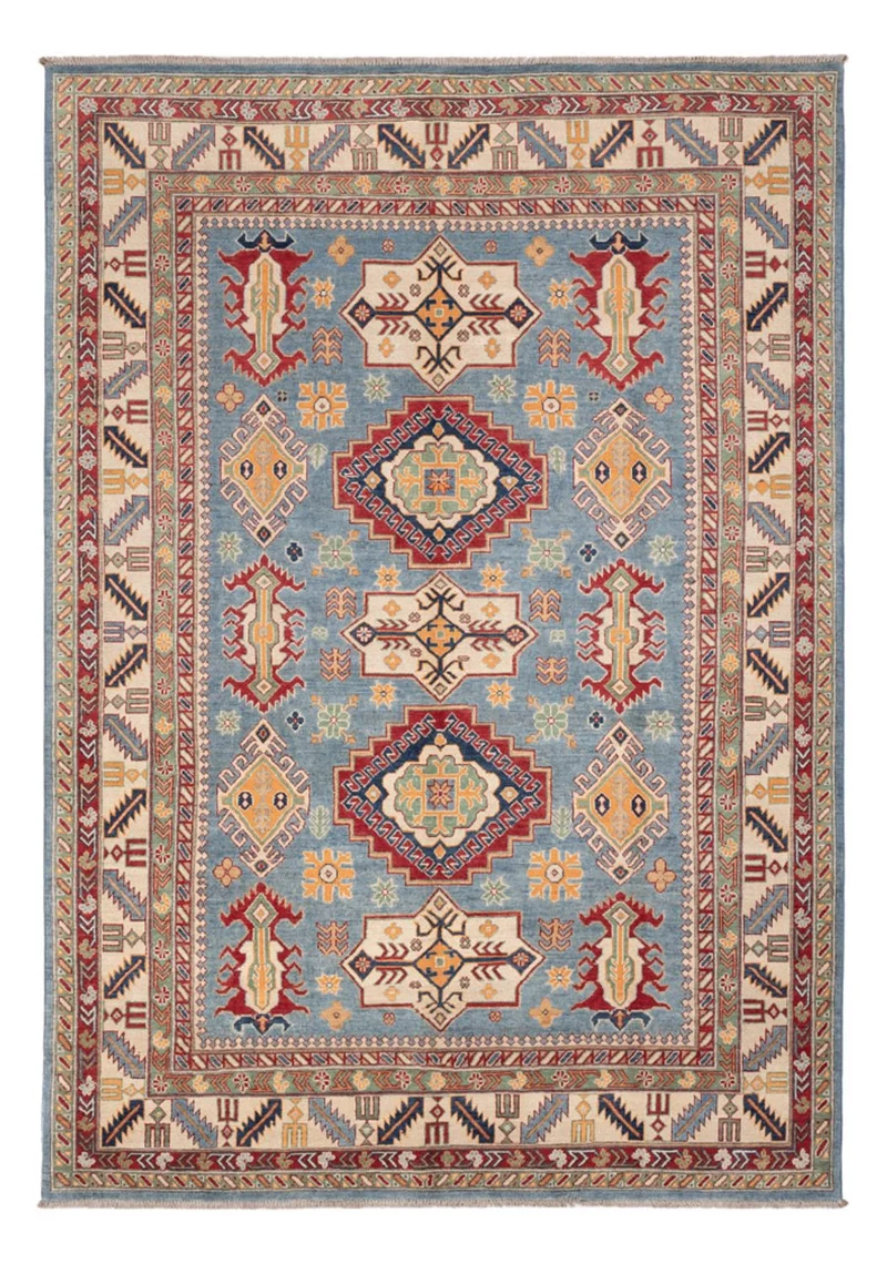 Kazak Teppich 203x291cm - Orientteppich - blau