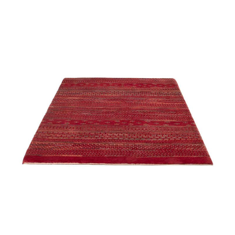 Indo Loribaft Teppich 122x192cm - Wollteppich - rot