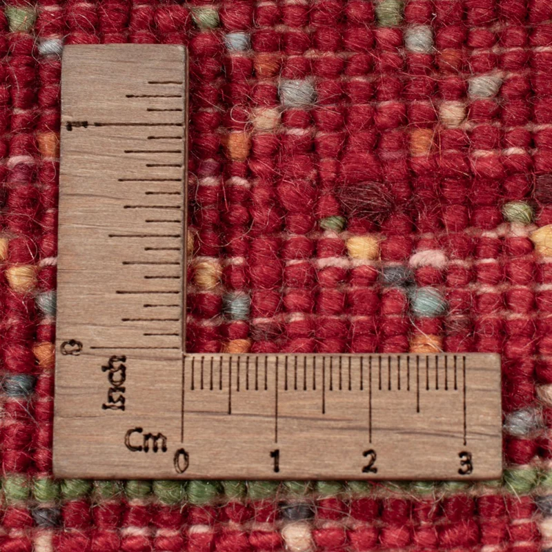 Indo Loribaft Teppich 122x192cm - Wollteppich - rot