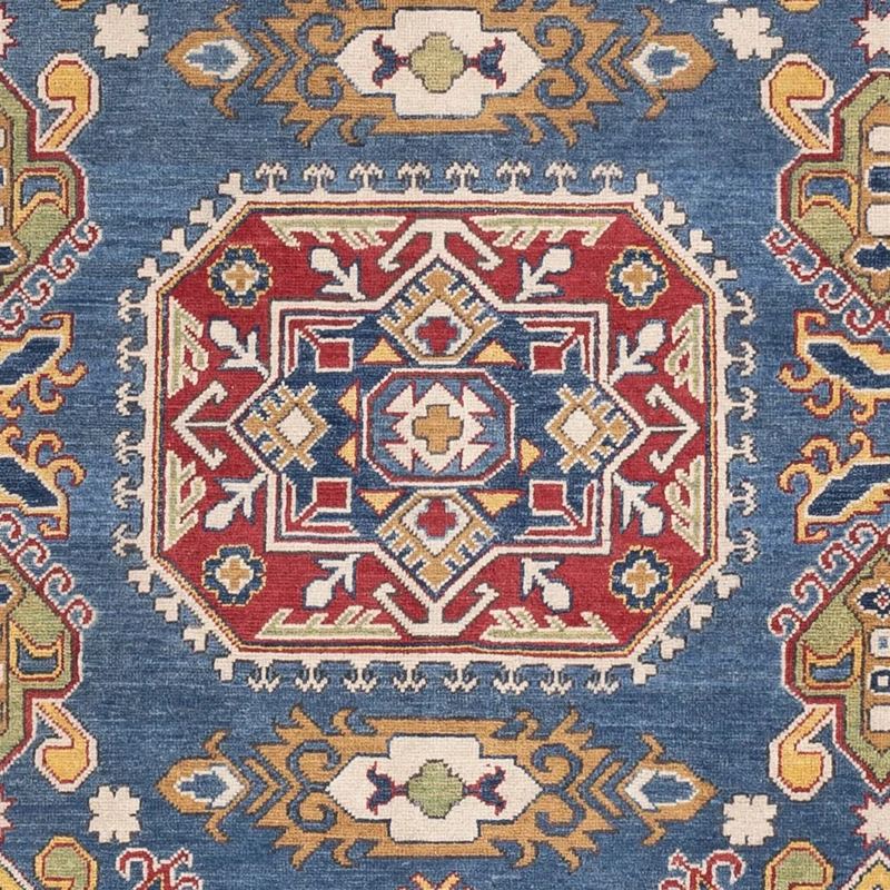 Kazak Teppich 198x296cm - Orientteppich - blau