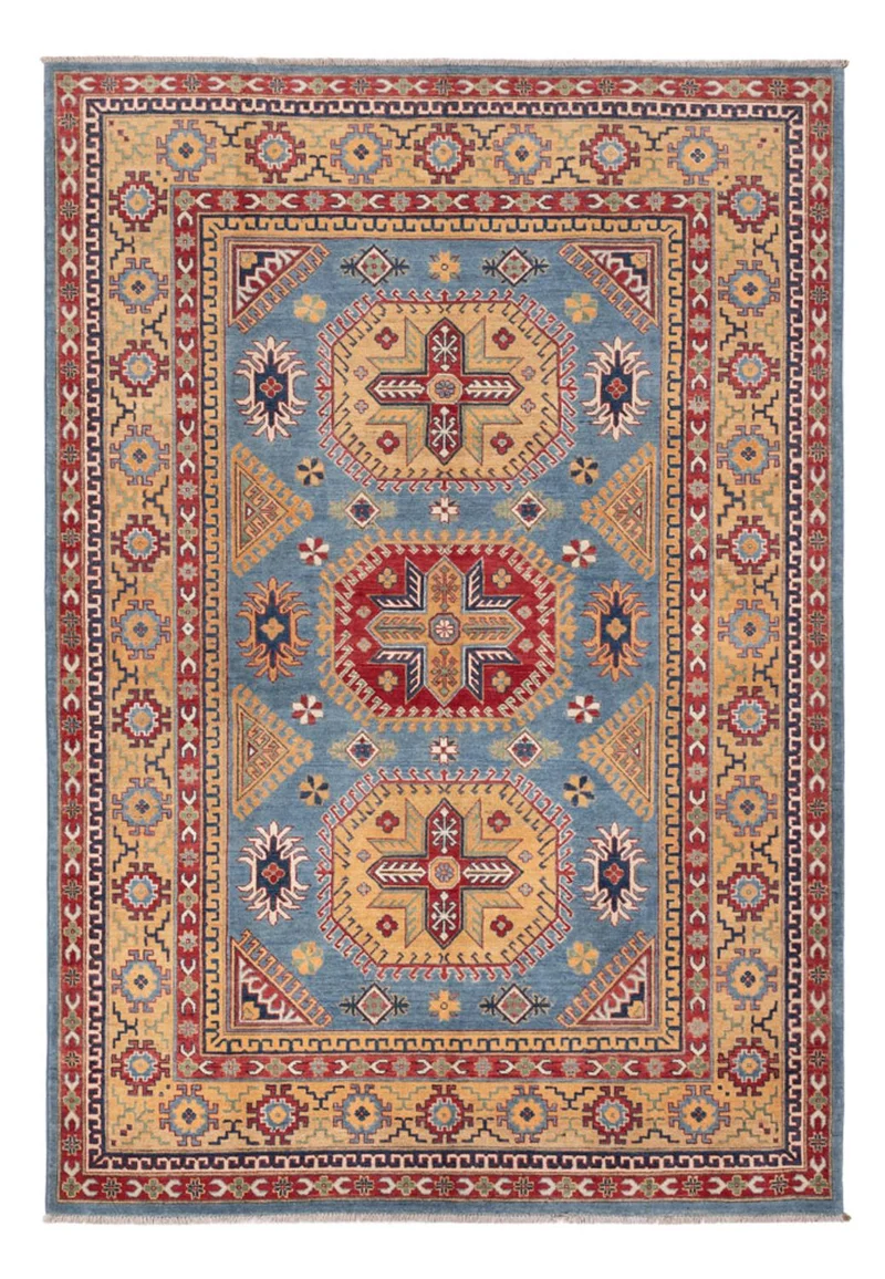 Kazak Teppich 202x291cm - Orientteppich - blau