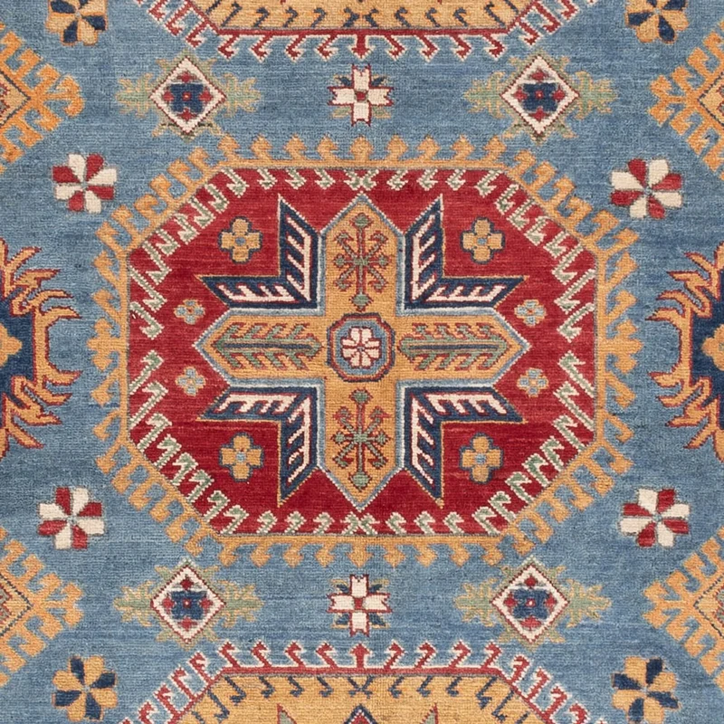 Kazak Teppich 202x291cm - Orientteppich - blau