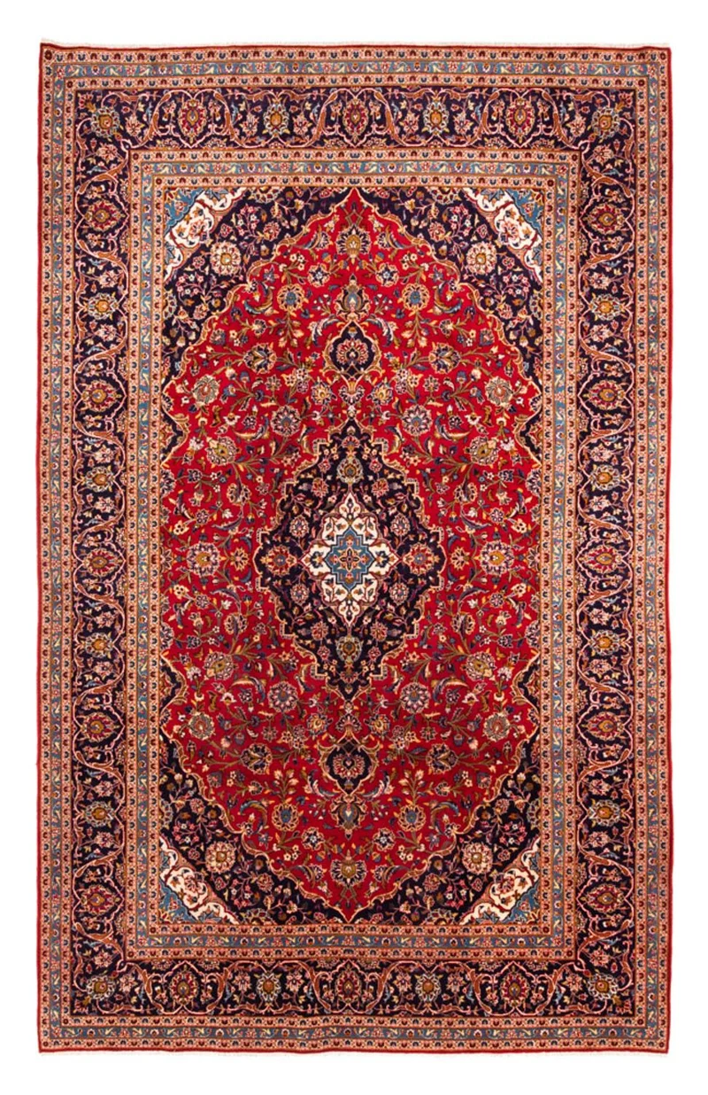Keshan Teppich 248x350cm - Perserteppich - rot