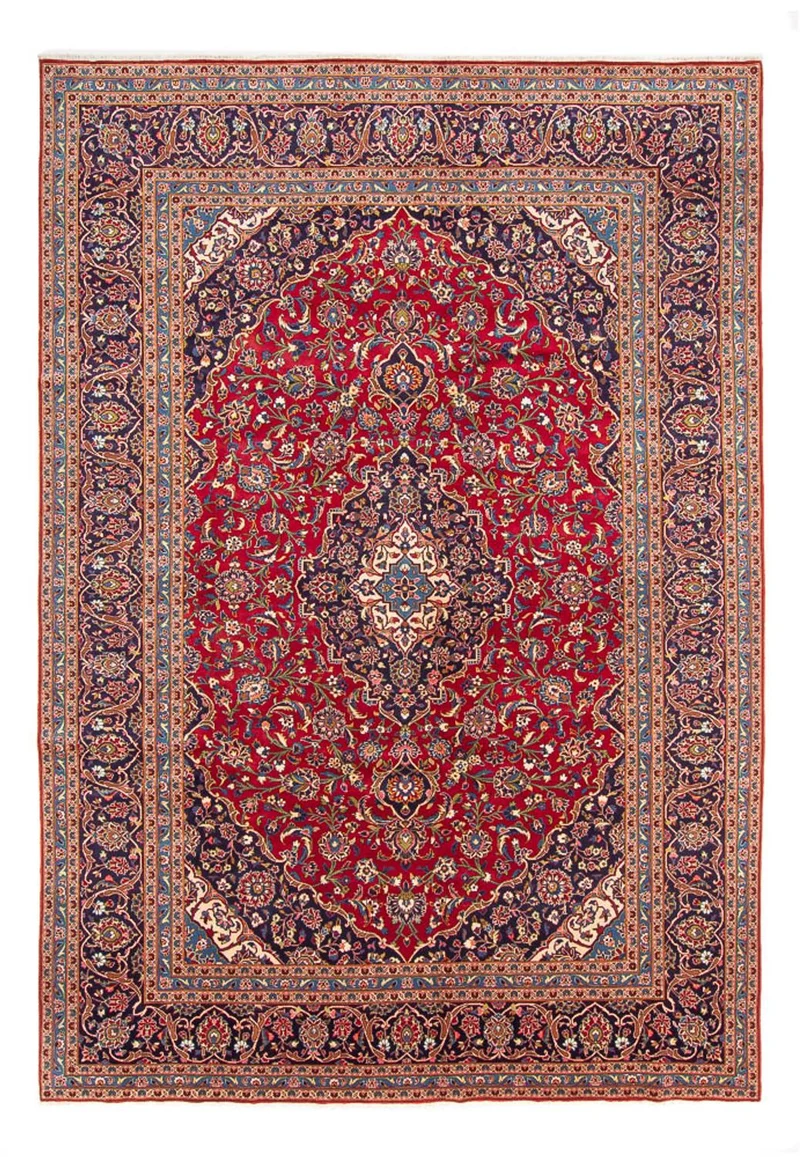Keshan Teppich 247x348cm - Perserteppich - rot
