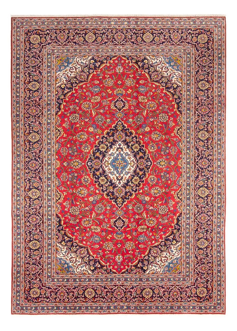 Keshan Teppich 247x343cm - Perserteppich - rot