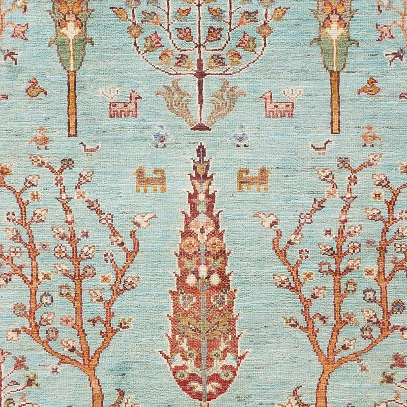 Ariana Teppich 86x301cm - Orientteppich - hellgrün